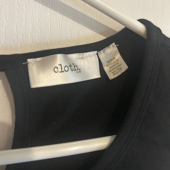 Cloth by RD Black Tiered Sleeveless Dress (XS) - Picture 2 of 3